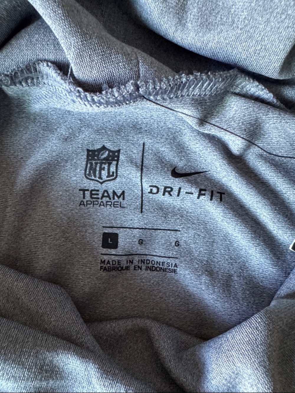 Nike LA Rams Gray Blue and Yellow Team Hoodie - Picture 2 of 8